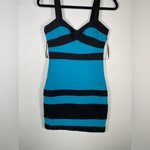 Little Blue and Black Dress